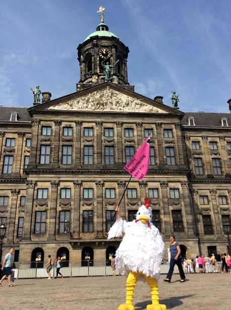 Rosa flying the flag