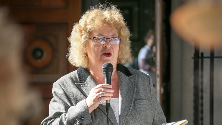 Live export protest Jean lambert.jpg