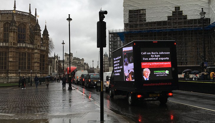 Stop Live Transport Boris Ad van in London