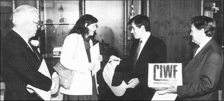 Handing over one million signatures to the EU