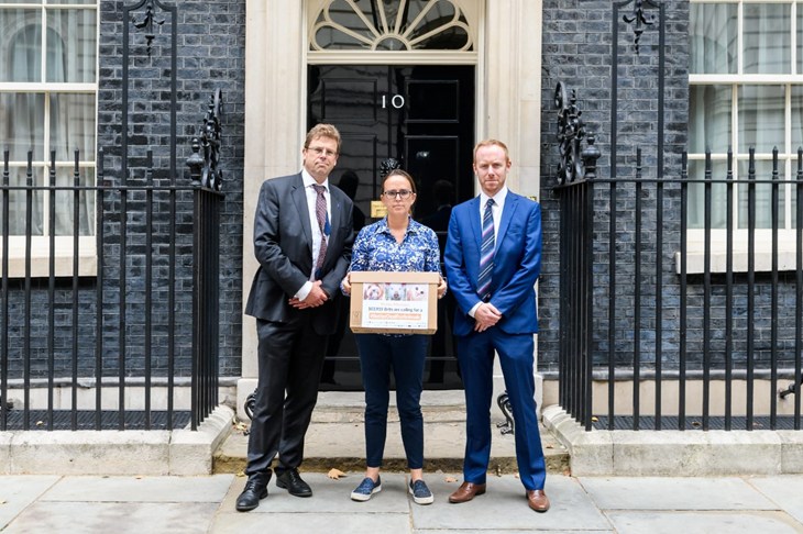 Petition hand in with the #BetterDealForAnimals coalition