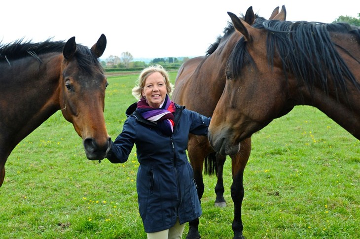 DEBORAH MEADEN WITH HORSES
